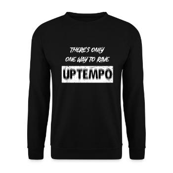 Conception du festival Uptempo pour les ravers - Sweat-shirt Unisexe - noir - Devant - Alina (178cm) & Michal (187cm)