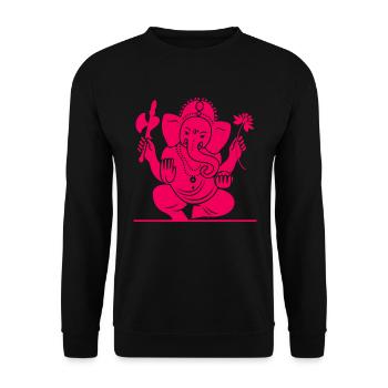 Ganesha Dieu Hindou hindou - Sweat-shirt Unisexe - noir - Devant - Alina (178cm) & Michal (187cm)