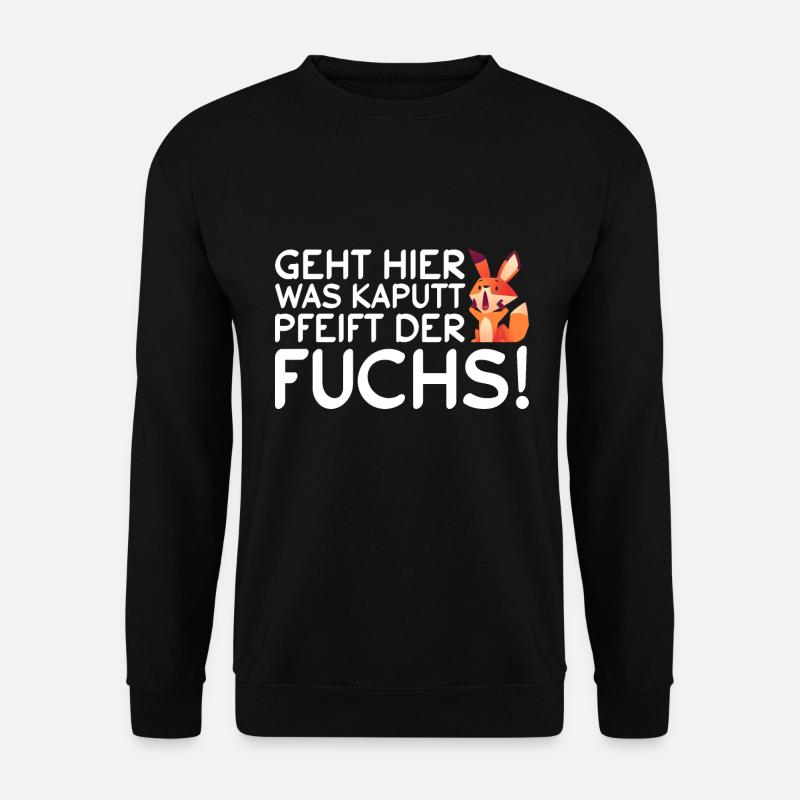 Fuchs Ritter Sprüche Familie Geschenk - Unisex Pullover - Schwarz
