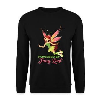 Fee Elfe Märchen - Unisex Pullover - Schwarz - Vorne - Alina (178cm) & Michal (187cm)
