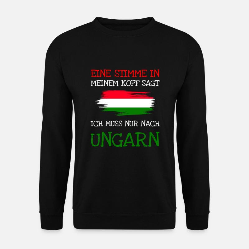 Ungarn Hungary Geschenk - Unisex Pullover - Schwarz