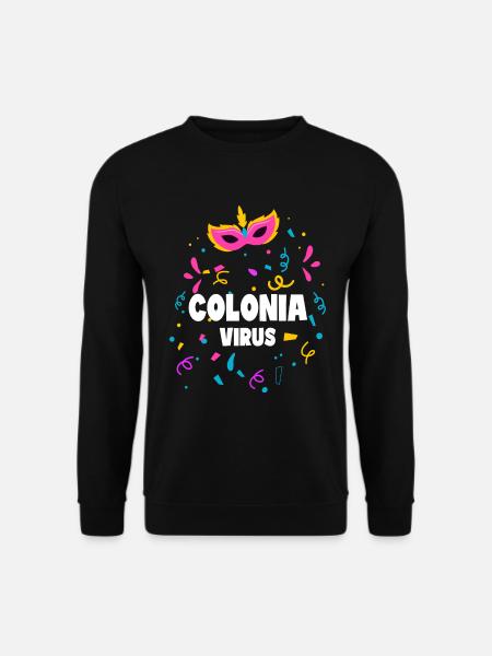 Colonia Virus Karneval Kölle Geschenk - Unisex Pullover - Schwarz