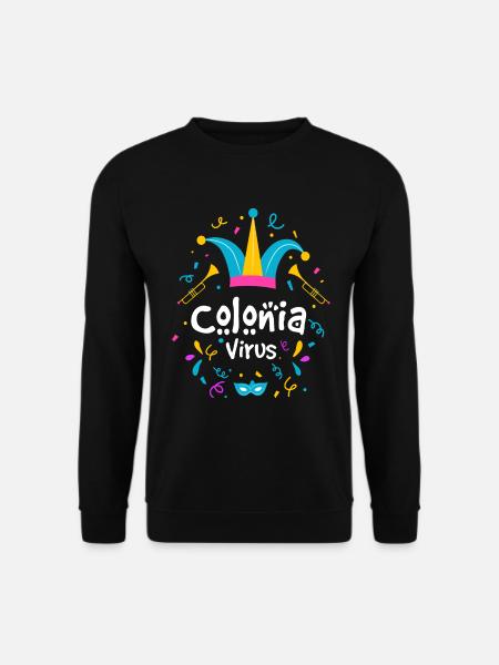 Colonia Virus Köln Karneval Geschenk - Unisex Pullover - Schwarz