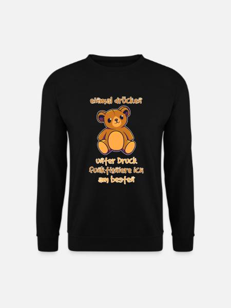 Bärchen Teddy Bär Spruch Geschenkidee - Unisex Pullover - Schwarz