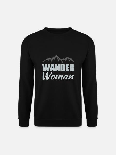Wander Woman Wandern - Unisex Pullover - Schwarz