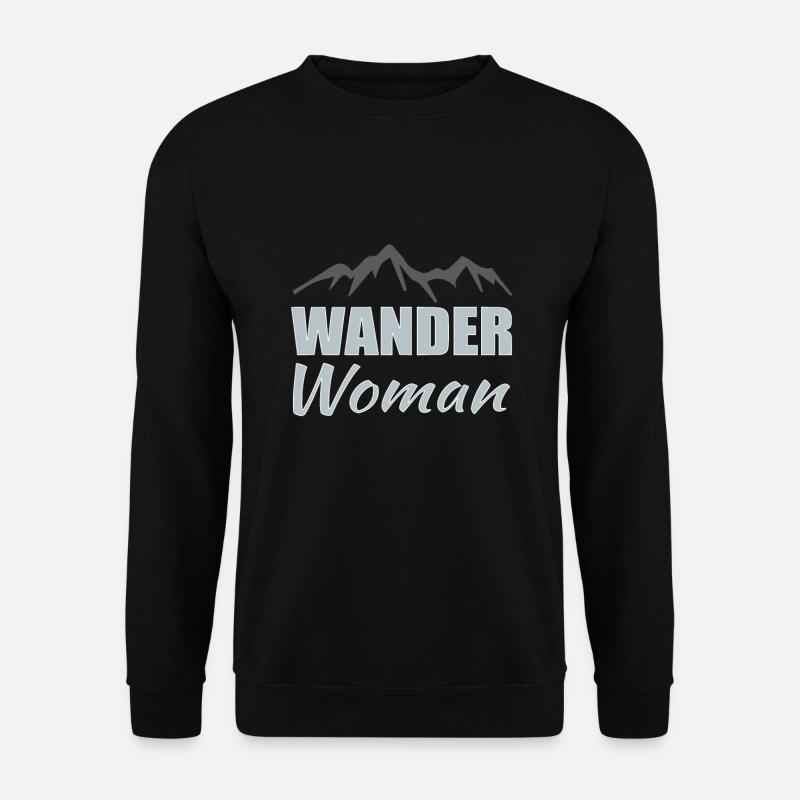 Wander Woman Wandern - Unisex Pullover - Schwarz