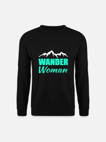 Wander Woman Wandern - Unisex Pullover - Schwarz