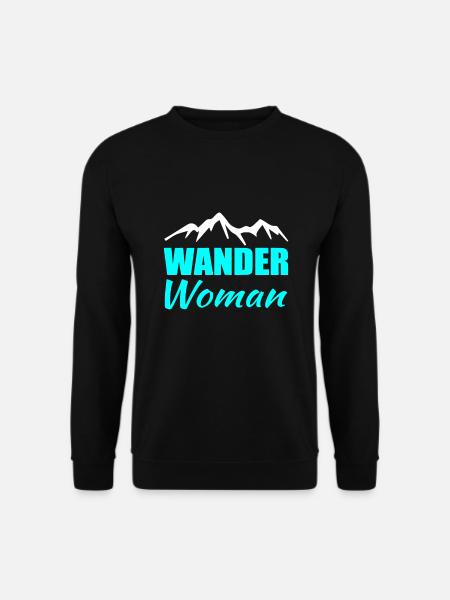 Wander Woman Wandern - Unisex Pullover - Schwarz