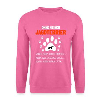 Jagdterrier Jagdhund - Unisex Pullover - Pink - Vorne