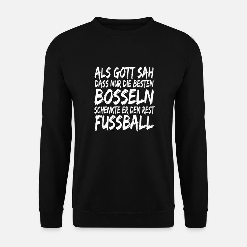 Bosseln Gott Klootschießen lustiger Spruch Design - Unisex Pullover - Schwarz