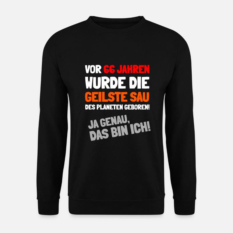 Die schöne Überraschung zum 66. Geburtstag - Unisex Pullover - Schwarz