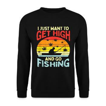 Cannabis Hemp THC 420 - Unisex Sweatshirt - black - Front - Alina (178cm) & Michal (187cm)