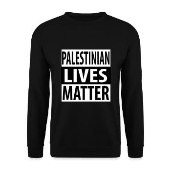 Palestine Liberté libre Liberté Gaza - Sweat-shirt Unisexe - noir - Devant - Alina (178cm) & Michal (187cm)