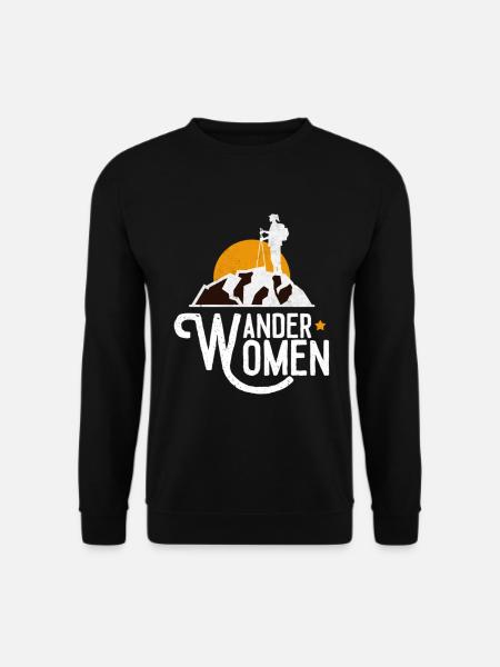 Wander Woman Wandern - Unisex Pullover - Schwarz