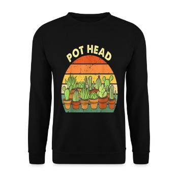 Garden gardener gardening - Unisex Sweatshirt - black - Front - Alina (178cm) & Michal (187cm)