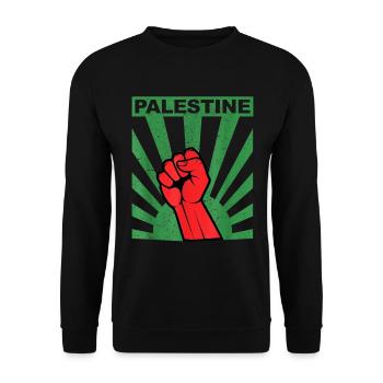Palestine Liberté libre Liberté Gaza - Sweat-shirt Unisexe - noir - Devant - Alina (178cm) & Michal (187cm)