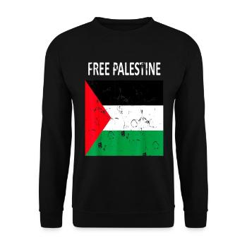 Palestine Liberté libre Liberté Gaza - Sweat-shirt Unisexe - noir - Devant - Alina (178cm) & Michal (187cm)