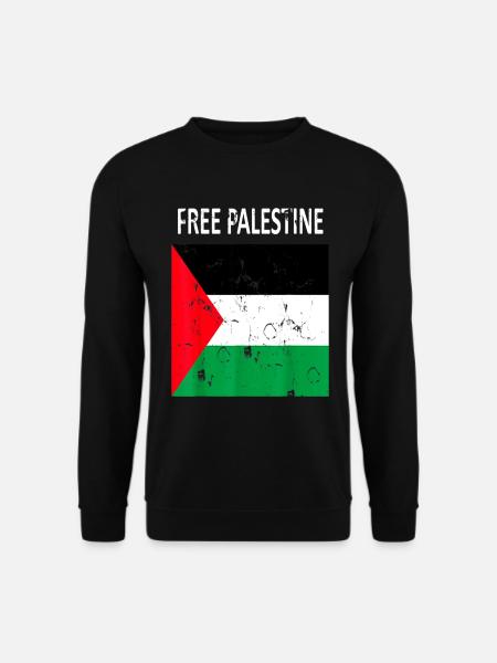 Palæstina Fri Frihed Free Gaza - Unisex sweater - sort