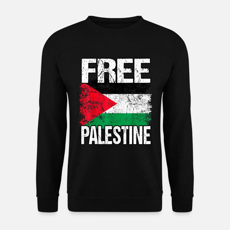 Palästina Frei Freiheit Free Gaza - Unisex Pullover - Schwarz