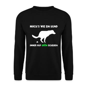 Bundestagswahl Grüne Protest Statement Geschenk - Unisex Pullover - Schwarz - Vorne - Alina (178cm) & Michal (187cm)