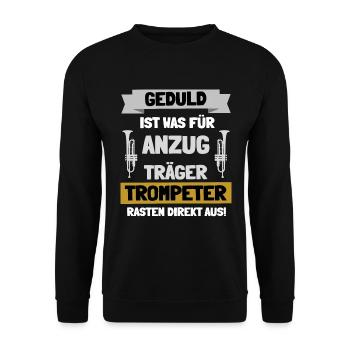Trompeter - Unisex Pullover - Schwarz - Vorne - Alina (178cm) & Michal (187cm)
