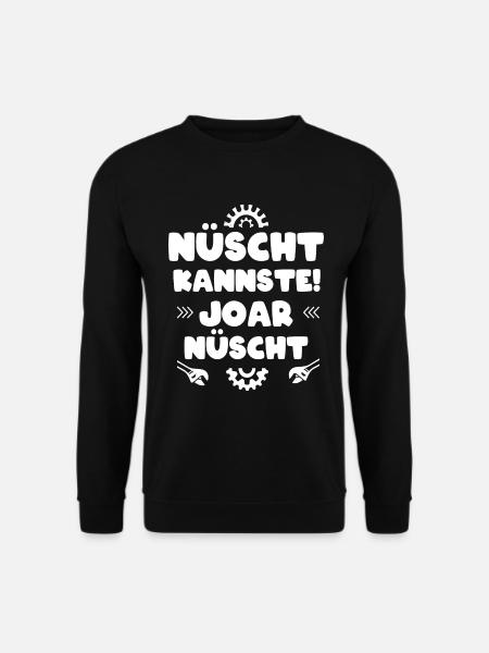 Handwerker ostdeutsch DDR Spruch Geschenk - Unisex Pullover - Schwarz