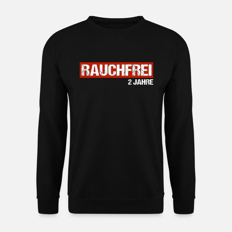 rauchfrei Nichtraucher 2 Jahre Geschenk - Unisex Pullover - Schwarz