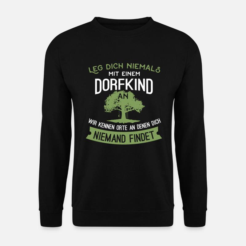Dorfkind Baumhaus Dorf - Unisex Pullover - Schwarz