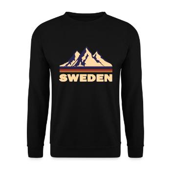Sweden - Unisex Sweatshirt - black - Front - Alina (178cm) & Michal (187cm)