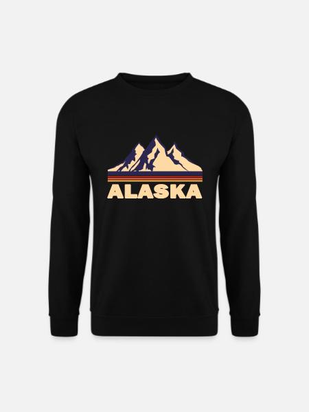 natur berge berg alaska land geschenk - Unisex Pullover - Schwarz