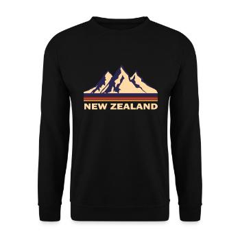 New Zealand - Unisex Sweatshirt - black - Front - Alina (178cm) & Michal (187cm)