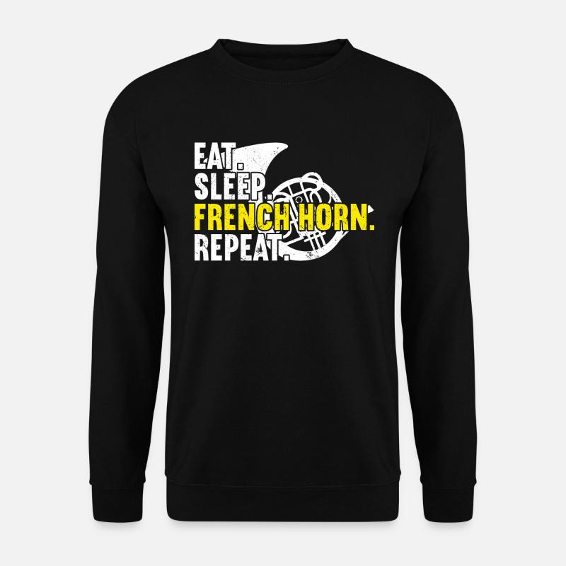 French Horn - Unisex Sweatshirt - black
