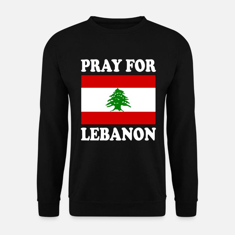 Pray for lebanon - Sweat-shirt Unisexe - noir