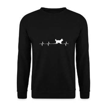 Cairn Terrier - Unisex Pullover - Schwarz - Vorne - Alina (178cm) & Michal (187cm)