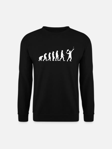 Tennis Evolution Tennis Player Lustig - Unisex Sweatshirt - black