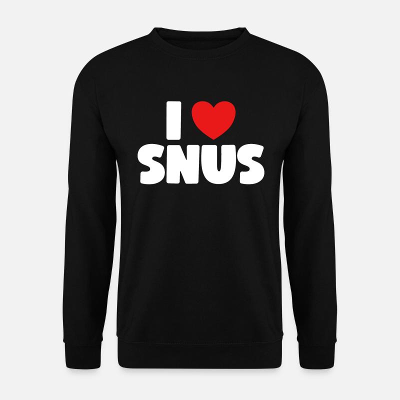 Snus Ich Liebe Snus - Unisex Pullover - Schwarz