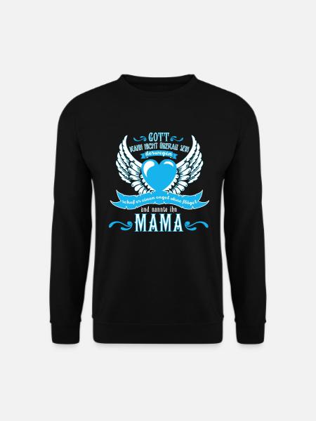 Mama - Engel ohne Flügel - Unisex Pullover - Schwarz