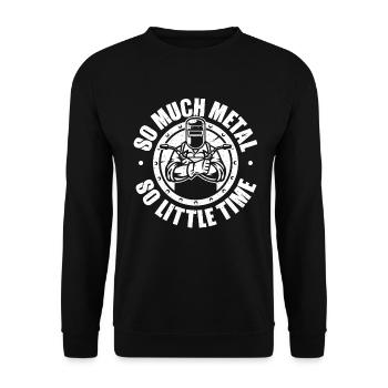 Soudeur soudage atelier de soudage Soudeur Soudage - Sweat-shirt Unisexe - noir - Devant - Alina (178cm) & Michal (187cm)