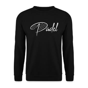 Padel Spieler Padelverein Padel-Tennis Paddle - Unisex Pullover - Schwarz - Vorne - Alina (178cm) & Michal (187cm)