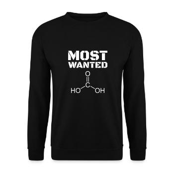 Most Wanted Carbonic Acid H2CO3 - Unisex Sweatshirt - black - Front - Alina (178cm) & Michal (187cm)