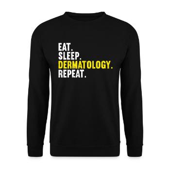 Dermatology Dermatologist - Unisex Sweatshirt - black - Front - Alina (178cm) & Michal (187cm)