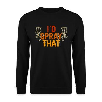 Auto Body Painter Car Painter Automotive Painter - Unisex Sweatshirt - black - Front - Alina (178cm) & Michal (187cm)