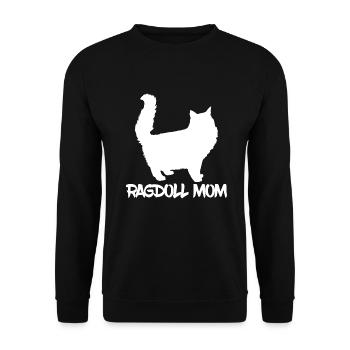 Ragdoll Mom - Unisex Sweatshirt - black - Front - Alina (178cm) & Michal (187cm)