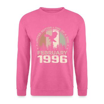 Unvergleichlich seit Februar 1996, 28-jähriges Jubiläum - Unisex Pullover - Pink - Vorne