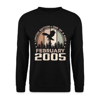 Incomparable since February 2005, 19th Anniversary - Unisex Sweatshirt - black - Front - Alina (178cm) & Michal (187cm)