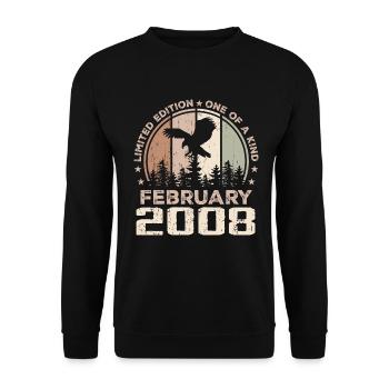 Incomparable since February 2008, 16th Anniversary - Unisex Sweatshirt - black - Front - Alina (178cm) & Michal (187cm)