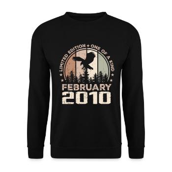 Incomparable since February 2010, 14th Anniversary - Unisex Sweatshirt - black - Front - Alina (178cm) & Michal (187cm)