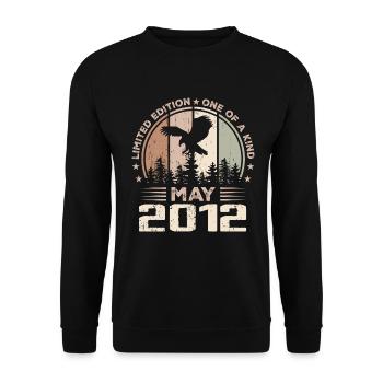 Incomparable since May 2012, 12th Anniversary - Unisex Sweatshirt - black - Front - Alina (178cm) & Michal (187cm)