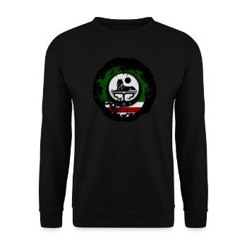 Chechnya flag of chechen - Unisex Sweatshirt - black - Front - Alina (178cm) & Michal (187cm)