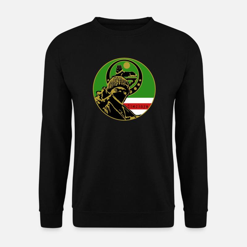 Chechnya Rebal Chechen Fighter - Unisex Sweatshirt - black